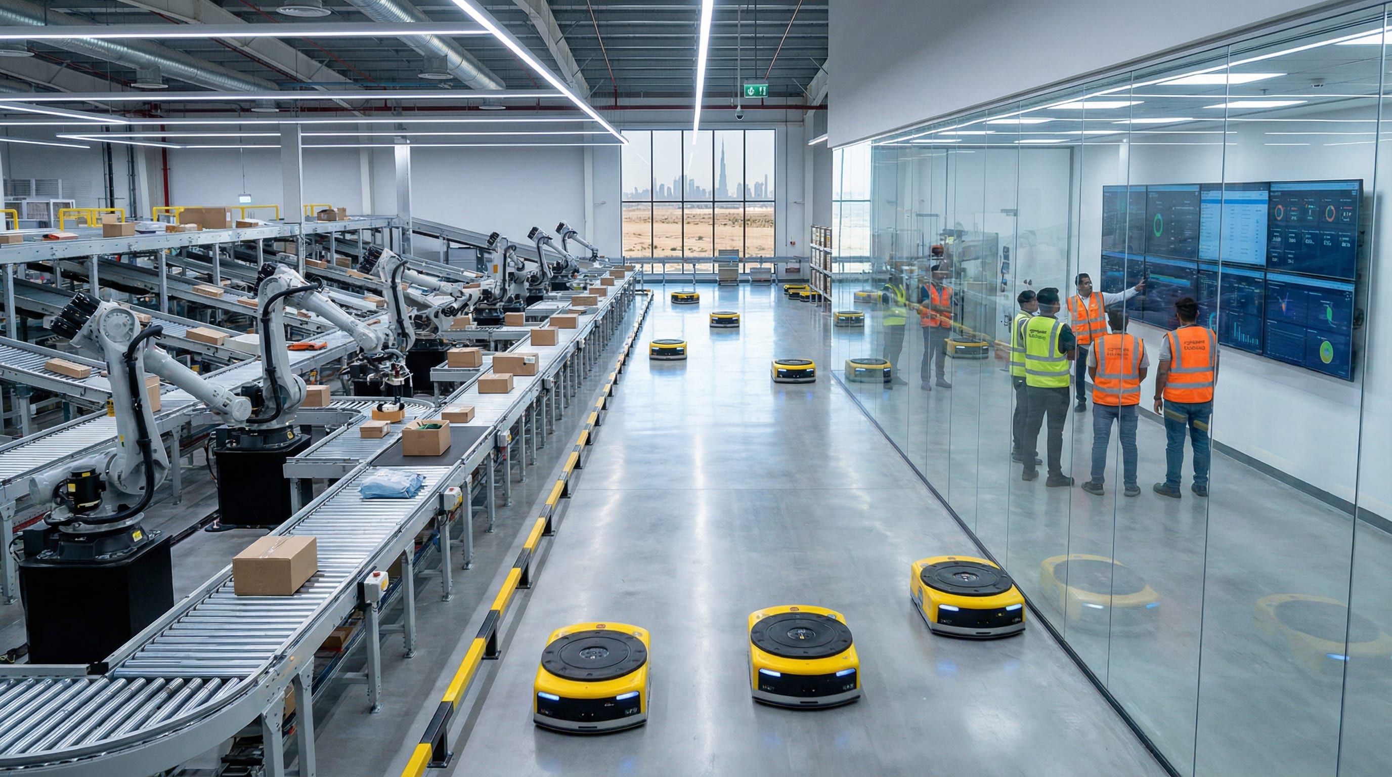 Agility Logistics Parks -- modern industrial warehousing complex in the UAE with high occupancy rates